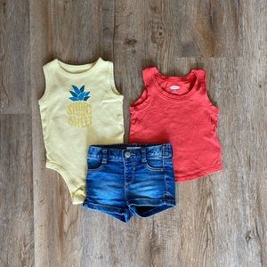 Old Navy Baby Clothing Set (3 pieces) 3-6m